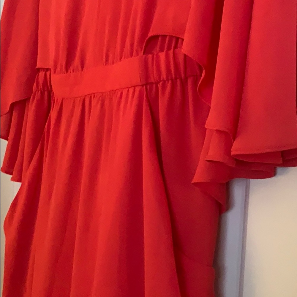 NWT BCBGMAXAZRIA Brittni Cape Dress Size Small - Picture 13 of 13